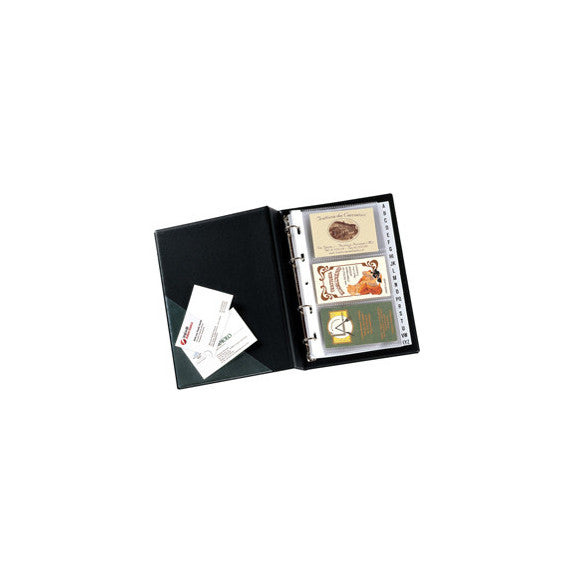 Portabiglietti Minivisita MC 17 - 15x20,5 cm - 120 biglietti - nero - Sei Rota