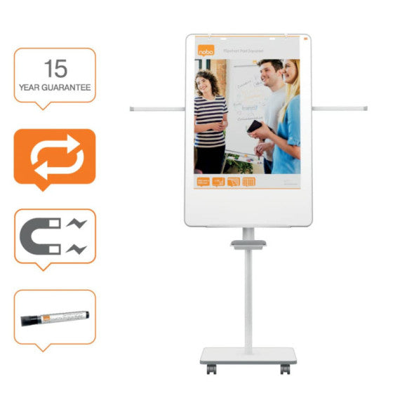 Portablocco a fogli mobili Nobo Move & Meet 70x100 cm 1915644