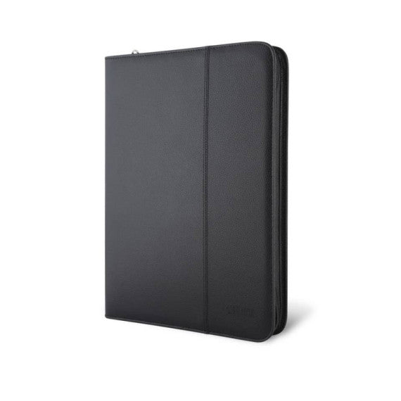 Portablocco City Time Professional A4 in eco-pelle - 25,5x34 cm - nero - 4851-N