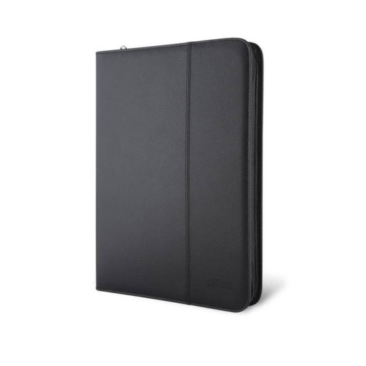 Portablocco City Time Professional A4 in eco-pelle - 25,5x34 cm - nero - 4851-N