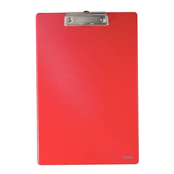 Portablocco con clip Esselte Standard cartoncino/polipropilene rosso 56053