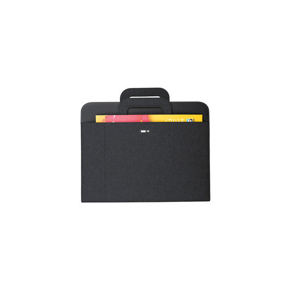 Portablocco - tessuto - c/anelli - nero - 28,5x36 cm - City Time