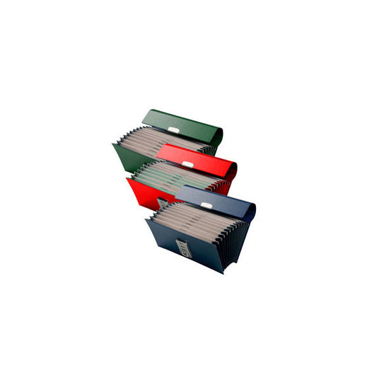 Portacambiali a soffietto - 12 tasche Gen/Dic - 28x13 cm - colori assortiti - Fraschini