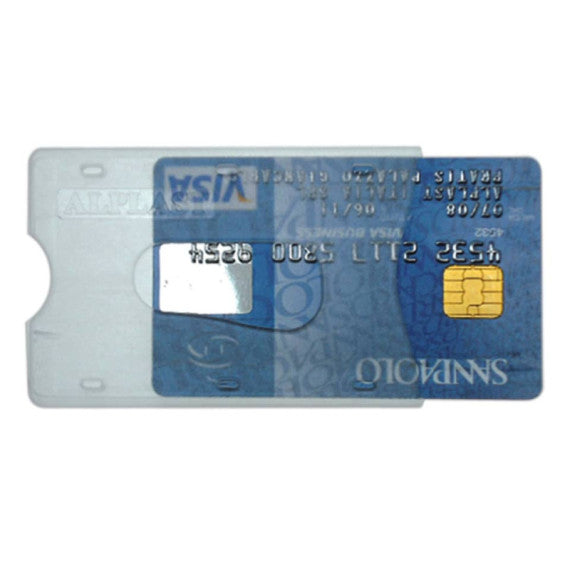 Portacard rigido Alplast ad uno scomparto con asola estrattrice trasparente - 1009