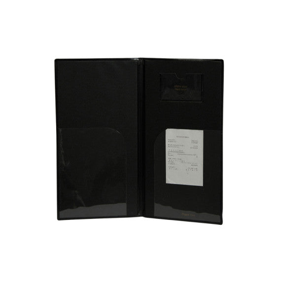 Portaconto Basic - 23,7 x 12,5 cm - PVC - nero - 4+2 buste fisse incluse - Securit