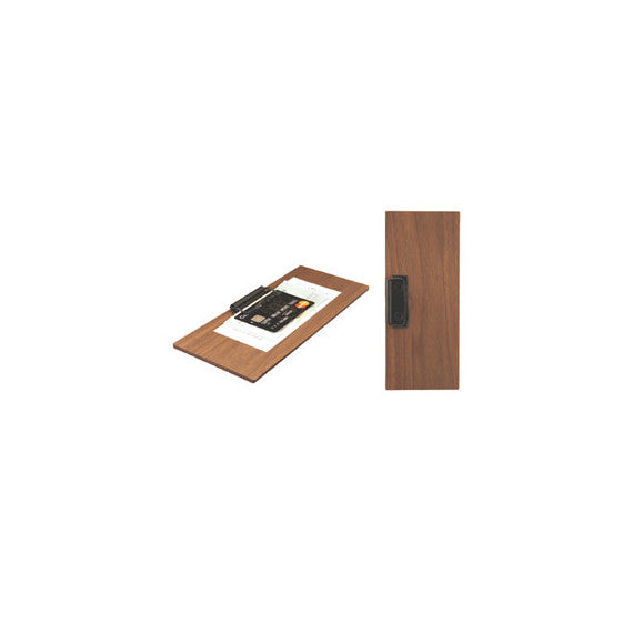 Portaconto - con fermaglio - 24 x 10 cm - legno - Securit