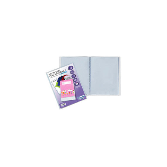 Portalistini personalizzabile Premium - liscio - 22x30 cm - 20 buste - trasparente - Favorit