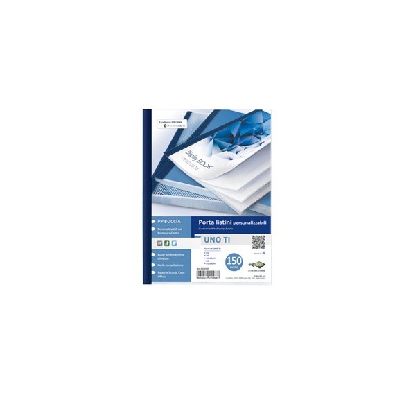 Portalistini personalizzabile Uno TI - 22x30 cm - 150 buste - blu - Sei Rota
