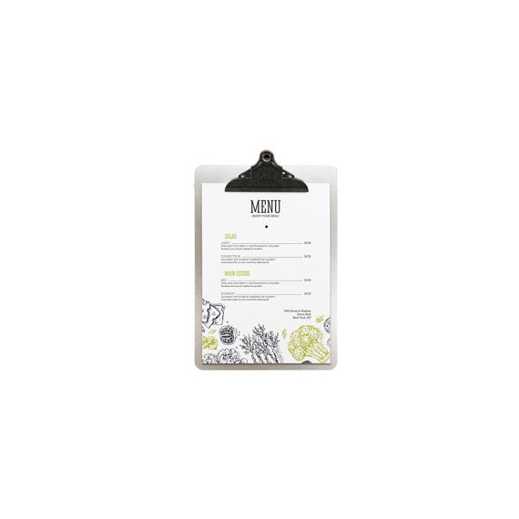 Portamenù - con clip in metallo - A4 - 33,2x22,8 cm - Securit