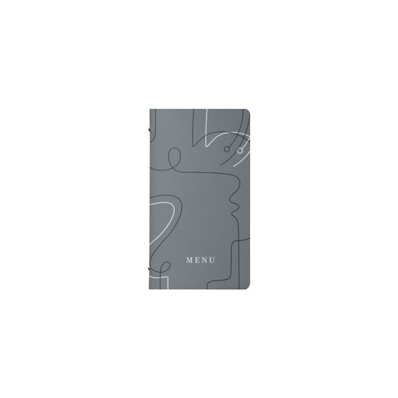 Portamenù linea Linee - 18x31,6 cm - grigio - Stilcasa