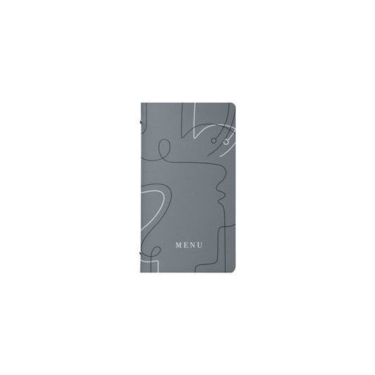 Portamenù linea Linee - 18x31,6 cm - grigio - Stilcasa
