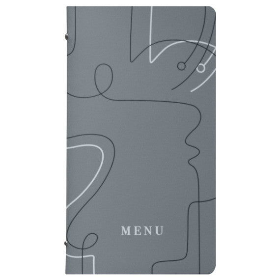 Portamenù linea Linee - 18x31,6 cm - grigio - Stilcasa