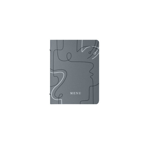 Portamenù linea Linee - A5 - 17x23 cm - grigio - Stilcasa