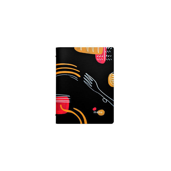 Portamenù linea Spaghetti -  A4 - 24,6x31,6 cm - nero - Stilcasa