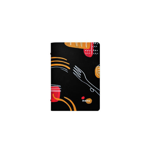 Portamenù linea Spaghetti - A5 - 17x23 cm - nero - Stilcasa