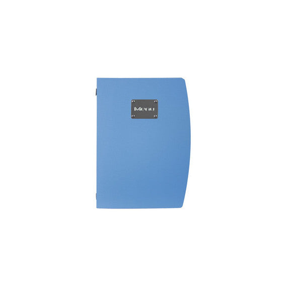 Portamenù Rio - 1 inserto doppio incluso - A4 - 24 x 34 cm - blu - Securit