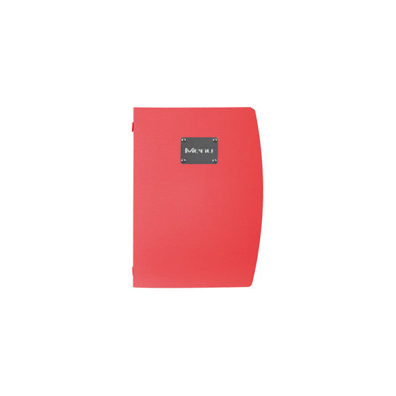 Portamenù Rio - 1 inserto doppio incluso - A4 - 24 x 34 cm - rosso - Securit