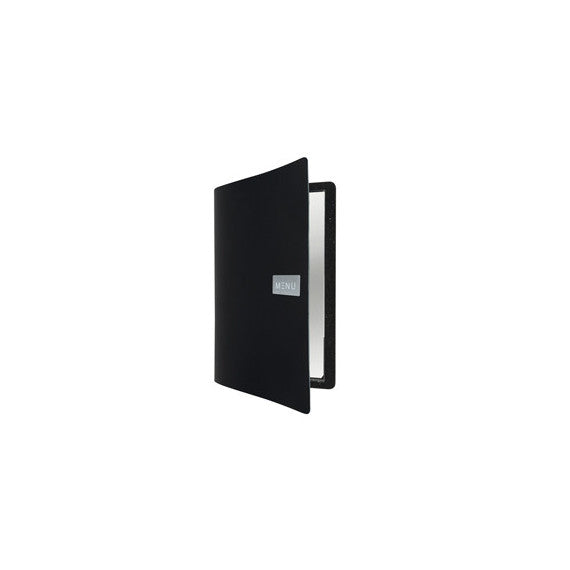 Portamenù Royal - 1 inserto doppio incluso - A4 - 24 x 33 cm - nero - Securit