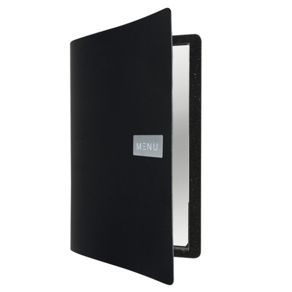 Portamenù Royal - 1 inserto doppio incluso - A4 - 24 x 33 cm - nero - Securit