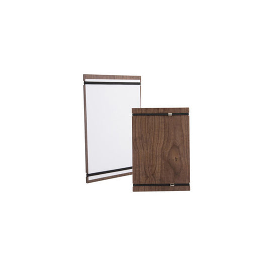 Portamenù Tablet con elastici - 32 x 22 cm - legno di noce - Securit