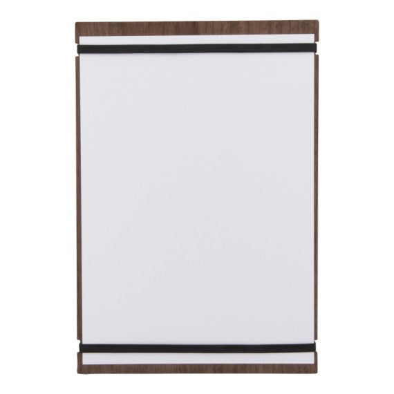 Portamenù Tablet con elastici - 32 x 22 cm - legno di noce - Securit