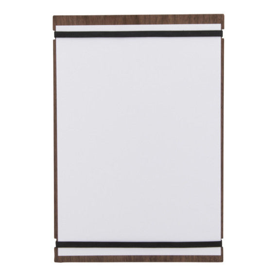 Portamenù Tablet con elastici - 32 x 22 cm - legno di noce - Securit