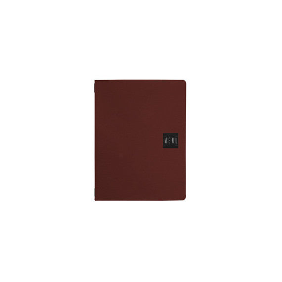 Portamenù Talk - 3 inserti doppi inclusi - A4 - 24,3 x 31,6 cm - bordeaux - Stilcasa