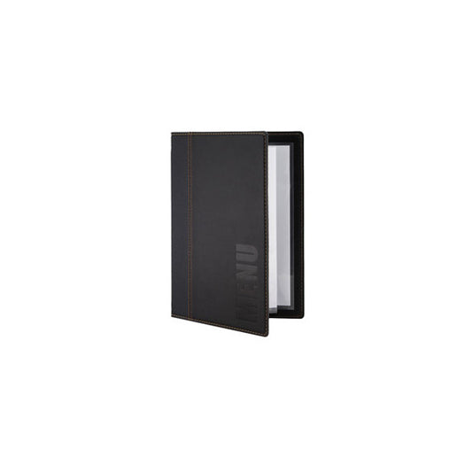 Portamenù Trendy - 1 inserto doppio incluso - A5 - 18 x 25 cm - nero - Securit