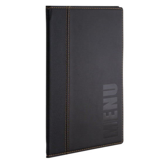 Portamenù Trendy - 1 inserto doppio incluso - A5 - 18 x 25 cm - nero - Securit