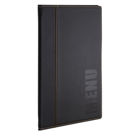 Portamenù Trendy - 1 inserto doppio incluso - A5 - 18 x 25 cm - nero - Securit