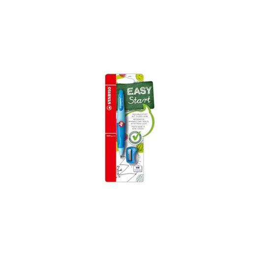 Portamine Easyergo - 3,15mm - per destrosi + affilamine - azzurro - Stabilo