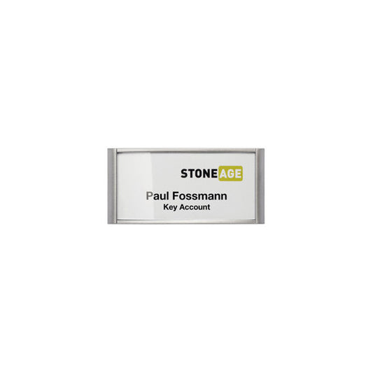 Portanome Classic con magnete - 3,4 x 7,4 cm - Durable - conf. 10 pezzi