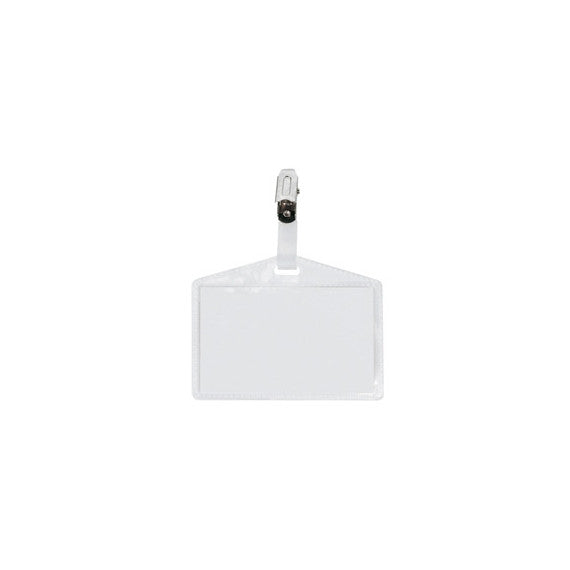 Portanome Pass 3P - 9,5 x 6 cm - metallo - senza cordoncino - Sei Rota - conf. 10 pezzi