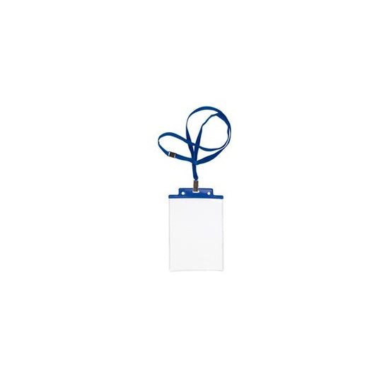 Portanome Pass 6S-P - cordoncino blu - 10 x 15 cm (A6) - blu - Sei Rota - conf. 10 pezzi