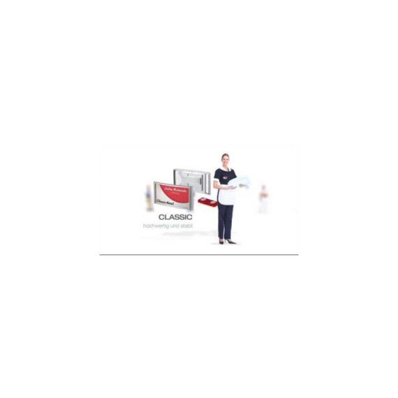 Portanomi DURABLE CLICK FOLD CON COMBI CLIP trasparente inserto 54x90 mm - PPL al 70% riciclato - conf. 25 - 821419