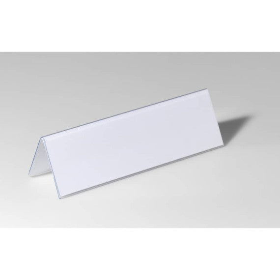 Portanomi DURABLE da tavolo polietilene trasparente inserto 61/122 x 210 mm conf. 25 - 805219