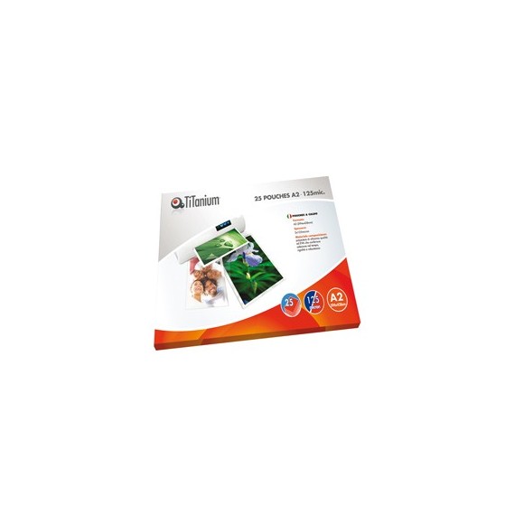 Pouches - A2 - 594x428mm - 2x125 micron - Titanium - scatola 25 pezzi