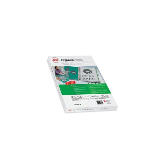 Pouches - A4+ - 228x303 mm - 2x125 micron - preforata organise - GBC - scatola 100 pezzi