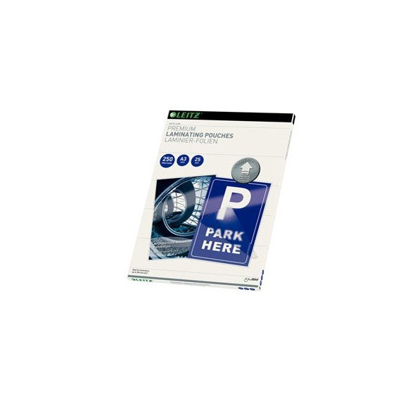 Pouches ILam - A3 - 303x426 mm - 2x250 micron - Leitz - conf. 25 pezzi