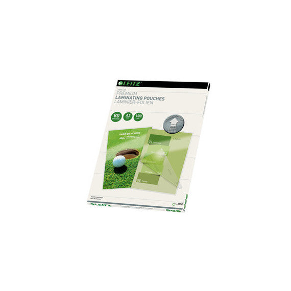 Pouches ILam - A3 - 303x426 mm - 2x80 micron - Leitz - conf. 100 pezzi