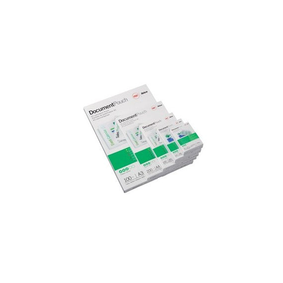 Pouches - retro adesivo - A4 - 216 x 303 mm - 2 x 75 micron - peel'n stick - GBC - scatola 25 pezzi