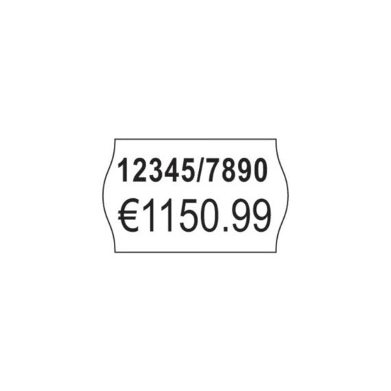 Prezzatrice Avery 2 linee - 18 caratteri 10+8 nero PL2/18