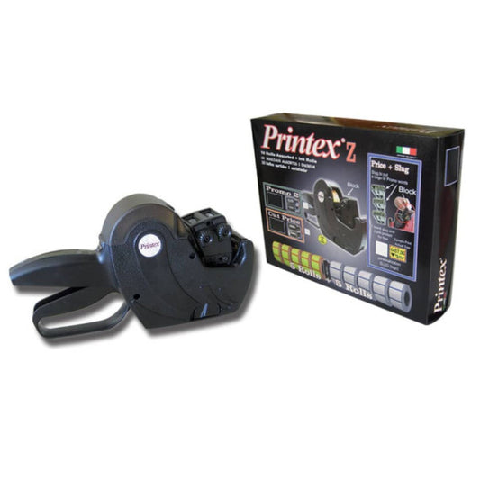 Prezzatrice''Taglio prezzo/Sconto/Prezzo scontato'' Printex 2 linee 1 prezzatrice+ 10 rotoli + 1 inkrool nero- pz172619n