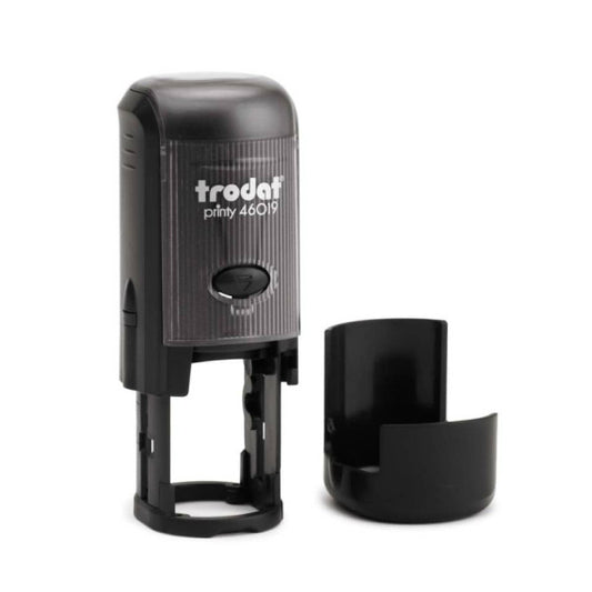 Printy 46025 - Timbro di testo PERSONALIZZATO fino a 4 righe dimensione max personalizzazione Ø25 mm -14085