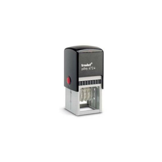 Printy 4724 - Datario con testo PERSONALIZZATO fino a 3+3 righe dimens. max personalizzazione 40x40 mm - 82845