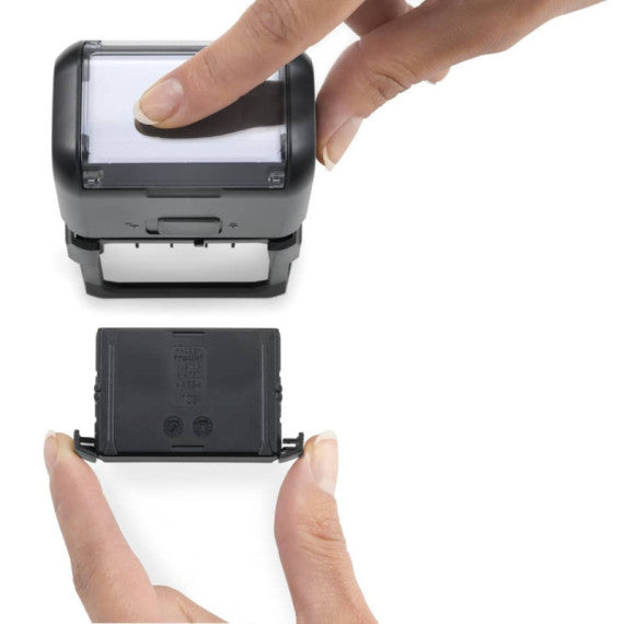 Printy 4750 - Datario con testo PERSONALIZZATO fino a 2+2 righe dimens. max personalizzazione 41x24 mm - 181811