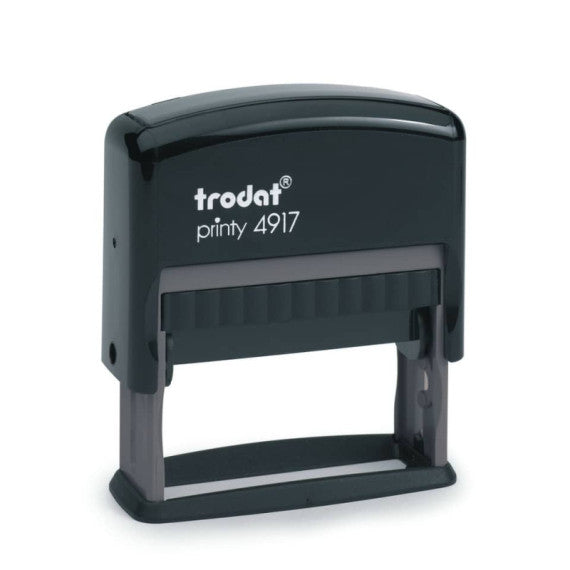 Printy 4917 - Timbro di testo PERSONALIZZATO fino a 3 righe dimensione max personalizzazione 50x10 mm - 68831