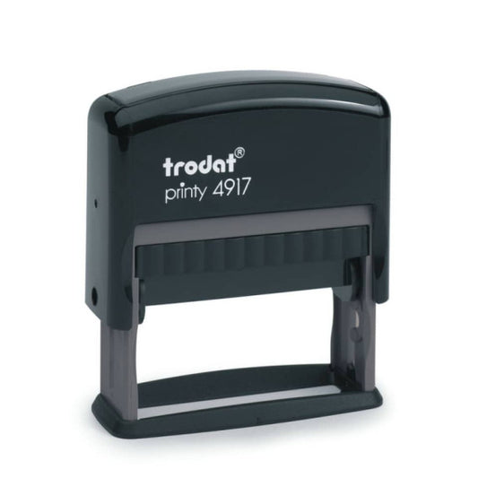Printy 4917 - Timbro di testo PERSONALIZZATO fino a 3 righe dimensione max personalizzazione 50x10 mm - 68831