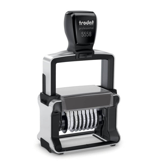 Professional 55510/PL Timbro numeratore PERSONALIZZATO - 10 numeri -56x33 mm - fino a 3+3 righe - 133898
