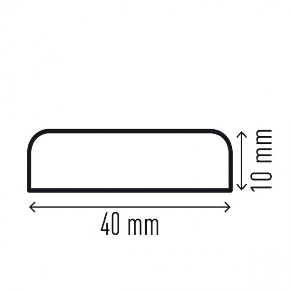 Profilo paracolpi S10 - per superfici - giallo/nero - Durable